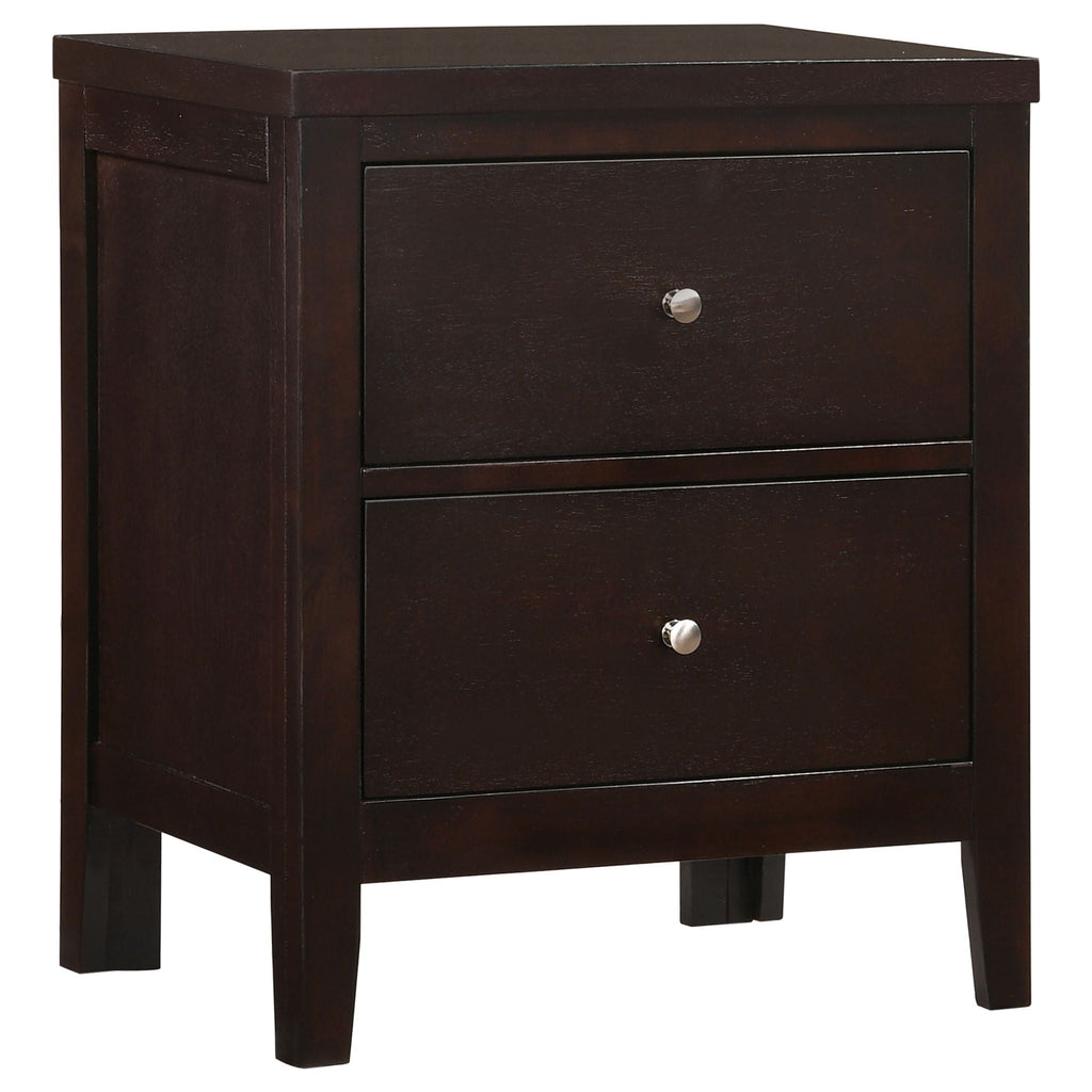 Carlton 2-drawer Nightstand Cappuccino by Unique Piece Furniture