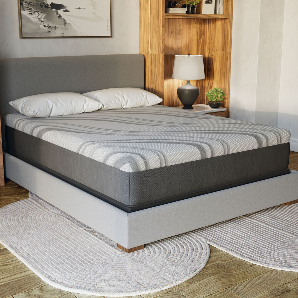 Bib Nl - 12" Pro Gel Hybrid Medium Mattress by Unique Piece Furniture