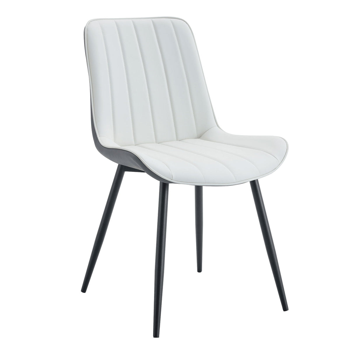 Modern Minimalist Dining Chair Set, Extended Seat Cushion by Unique Piece Furniture