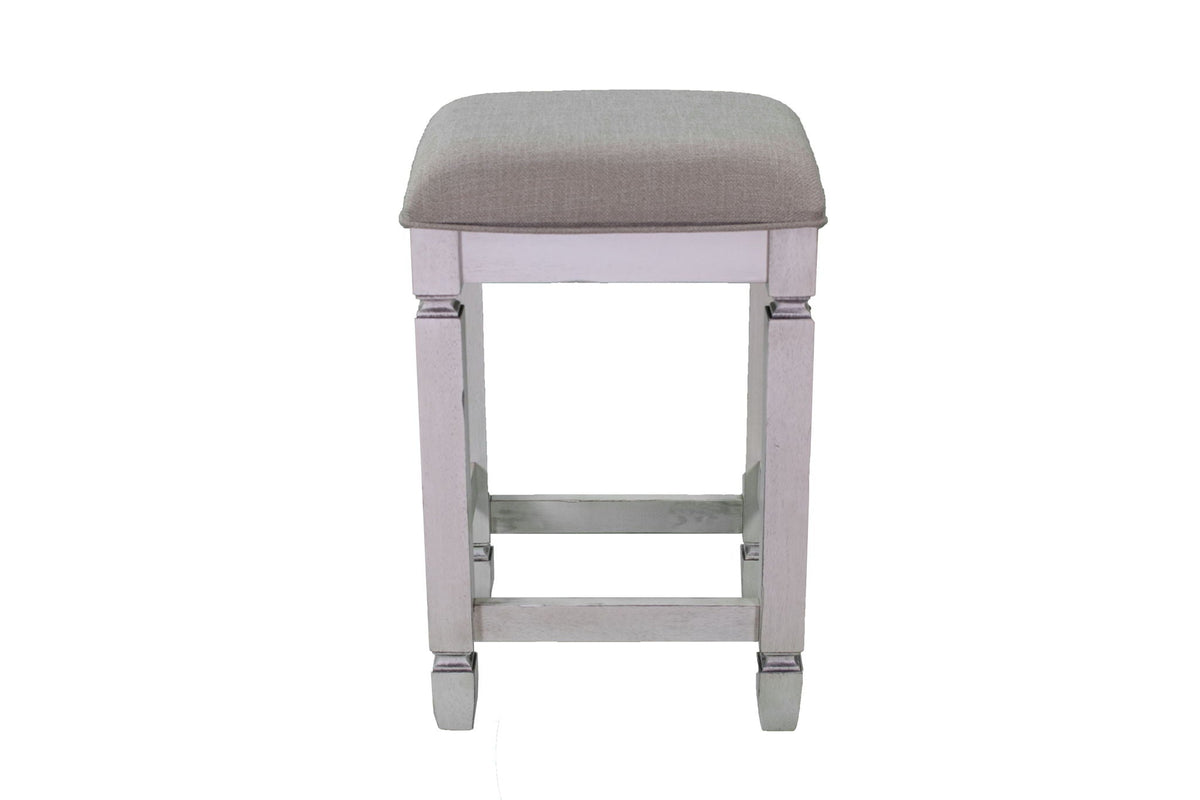 Console Table With 4 Stools - Antique White by Unique Piece Furniture