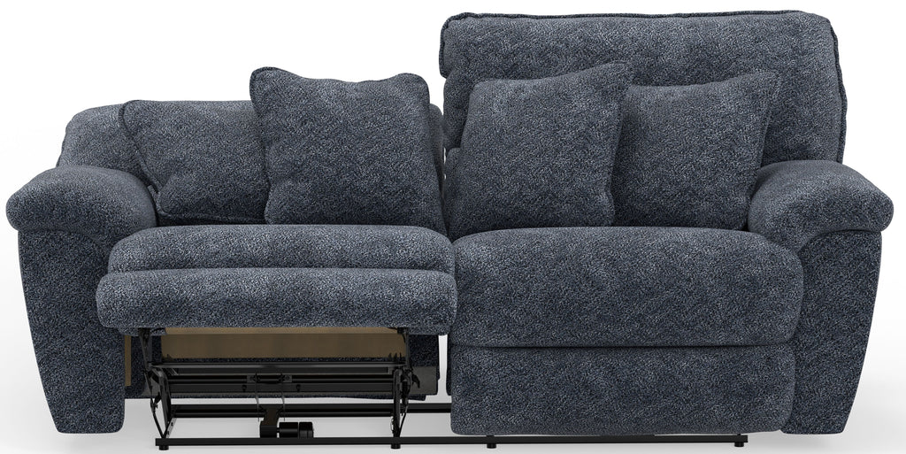 Paxon - Deep Seat Power Reclining Sofa With Power Adjustable Headrest - Smoke by Unique Piece Furniture