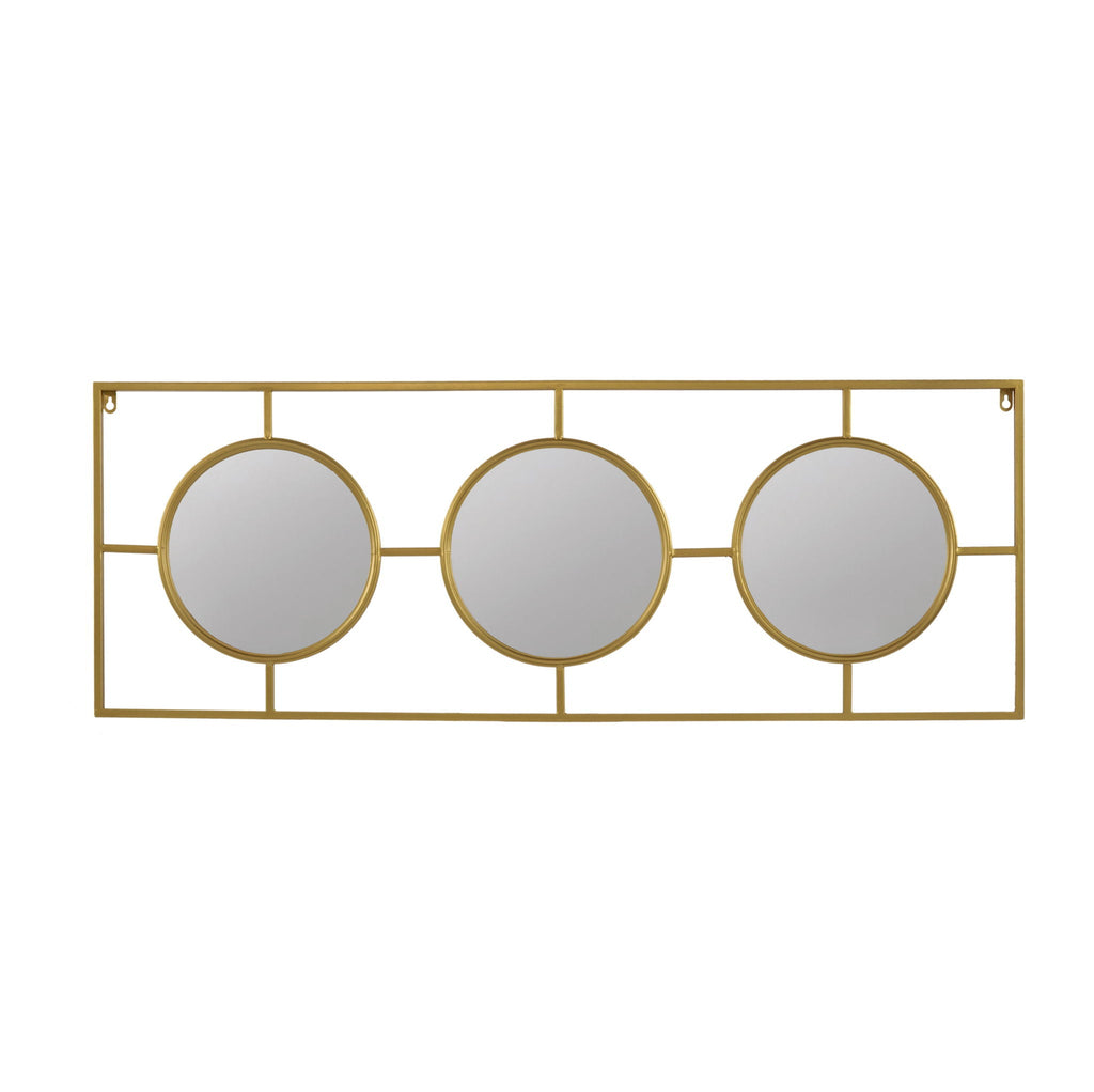 3 Mirror Piece Wall Mirror InRectangular Frame, Home Wall Decor For Bedroom Living Room by Unique Piece Furniture