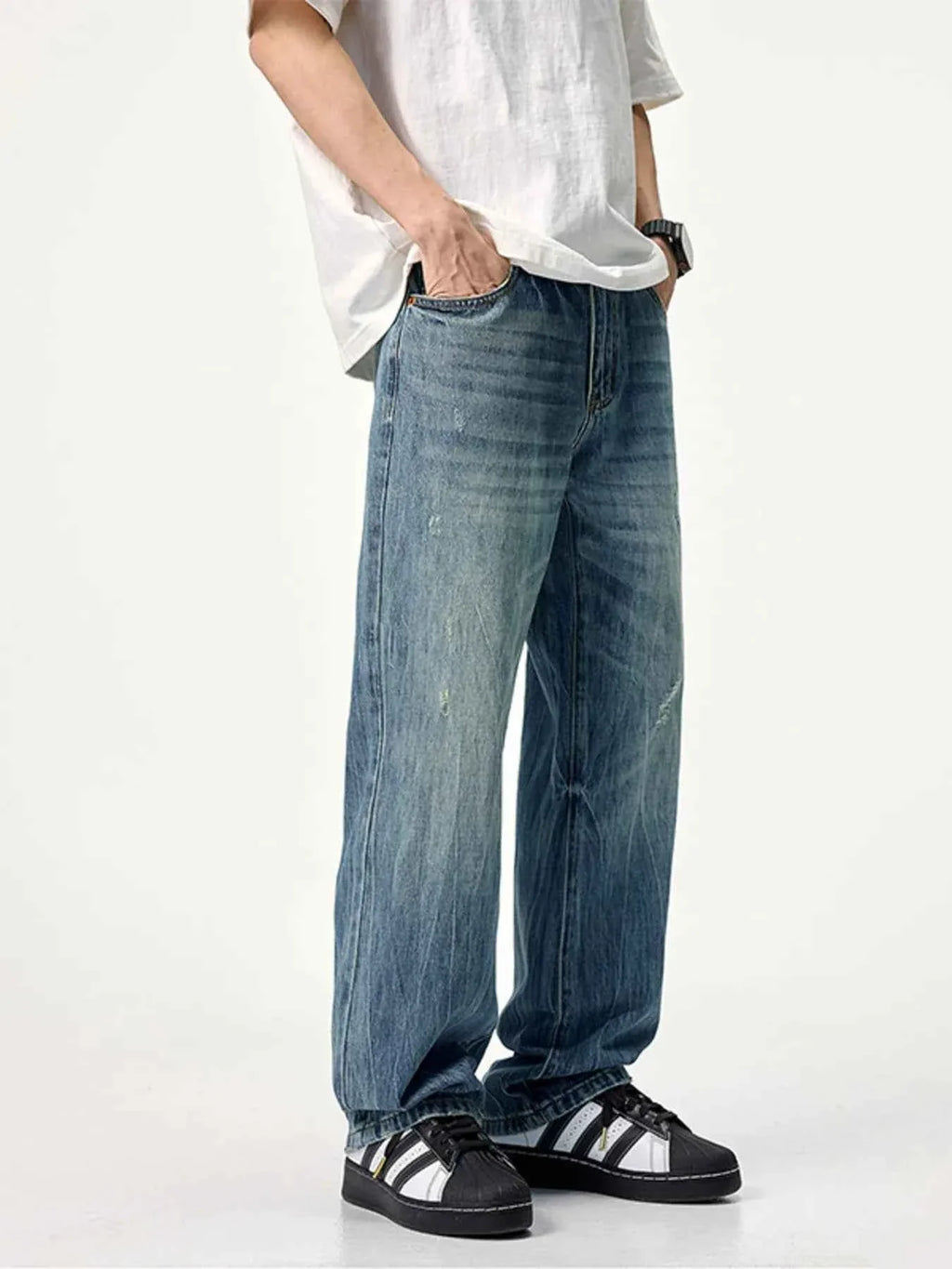 Men's Wide Leg Jeans by ꫀꪶꫀᧁꪖꪀᥴꫀ ꠸ꪀᥴ..