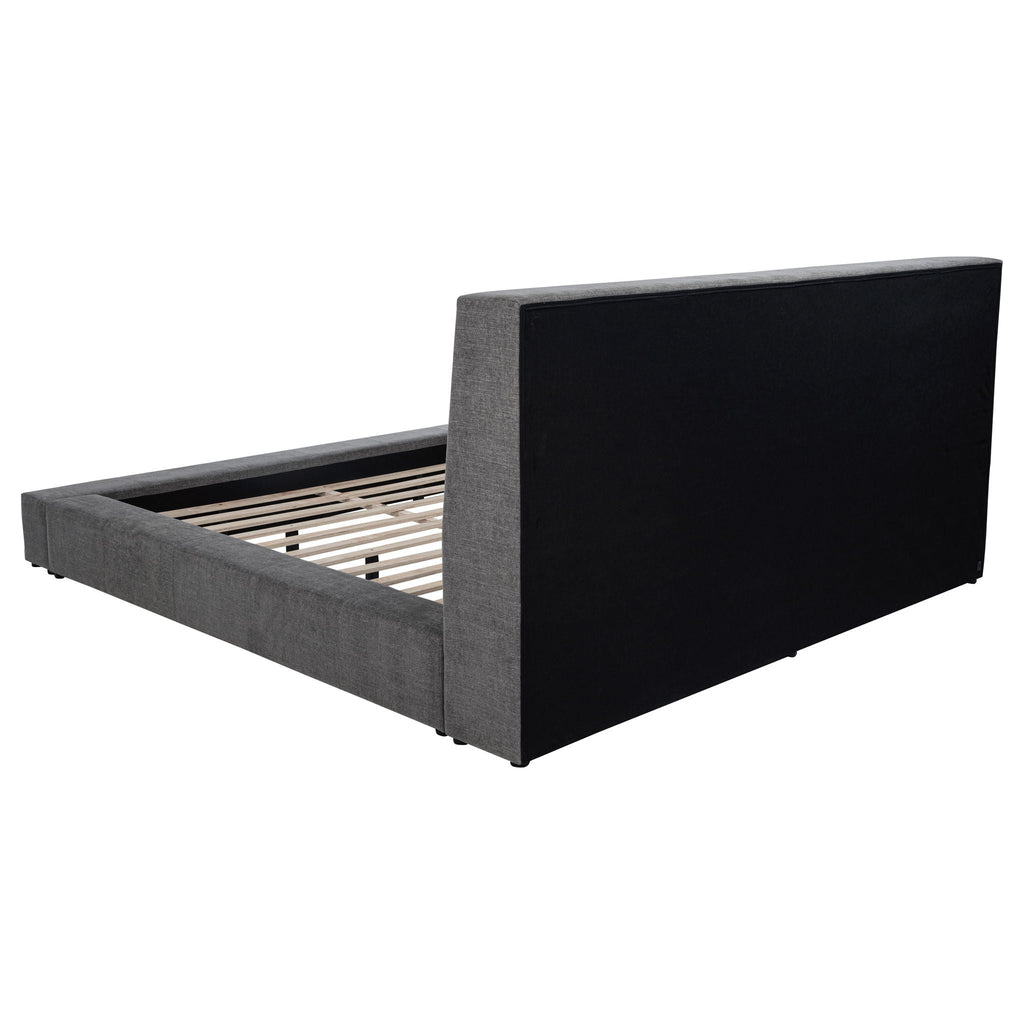 Dreux Upholstered Queen Panel Platform Bed Grey by Unique Piece Furniture