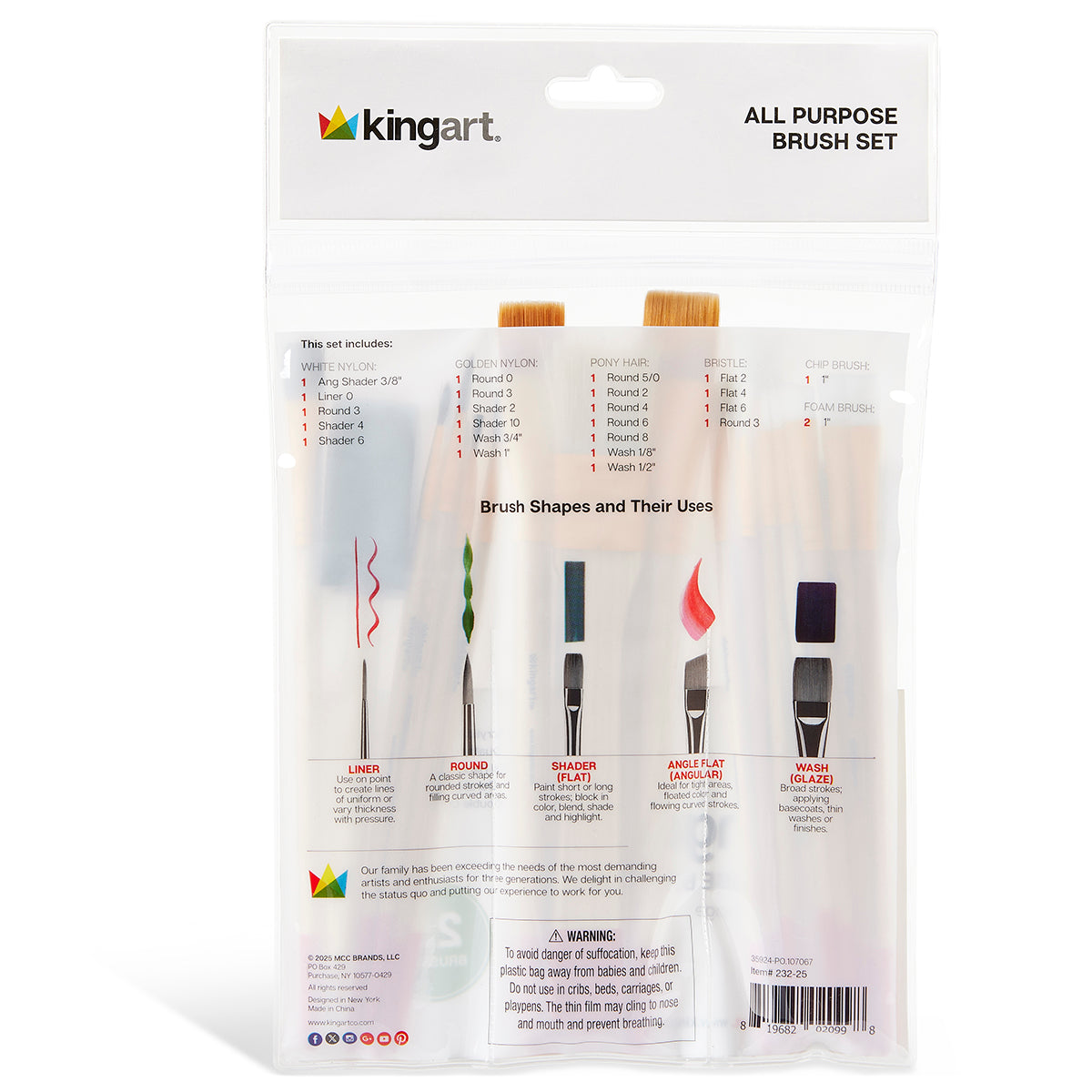 Studio Value Pack Brush Set - 25 pc by KINGART