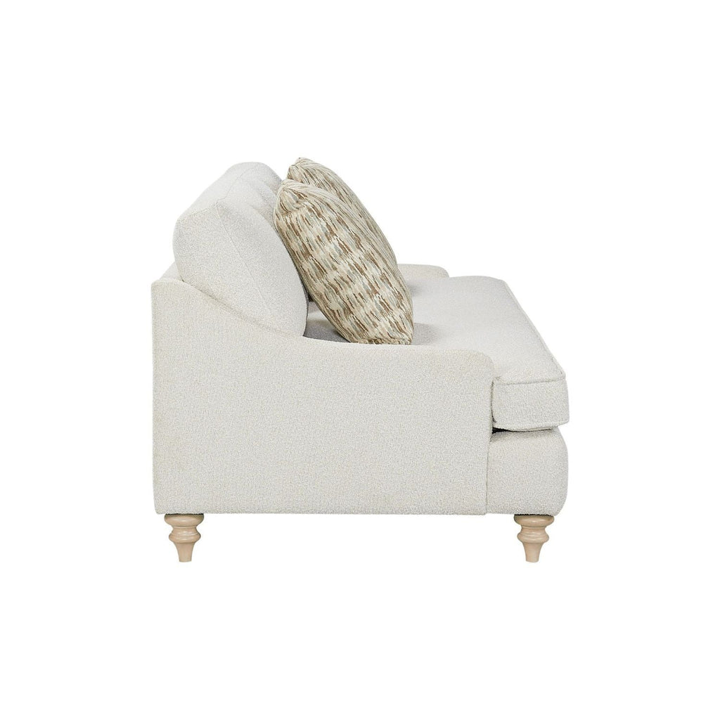 Sofa Single Reverable Cushion With 2 Pillows - Off White by Unique Piece Furniture