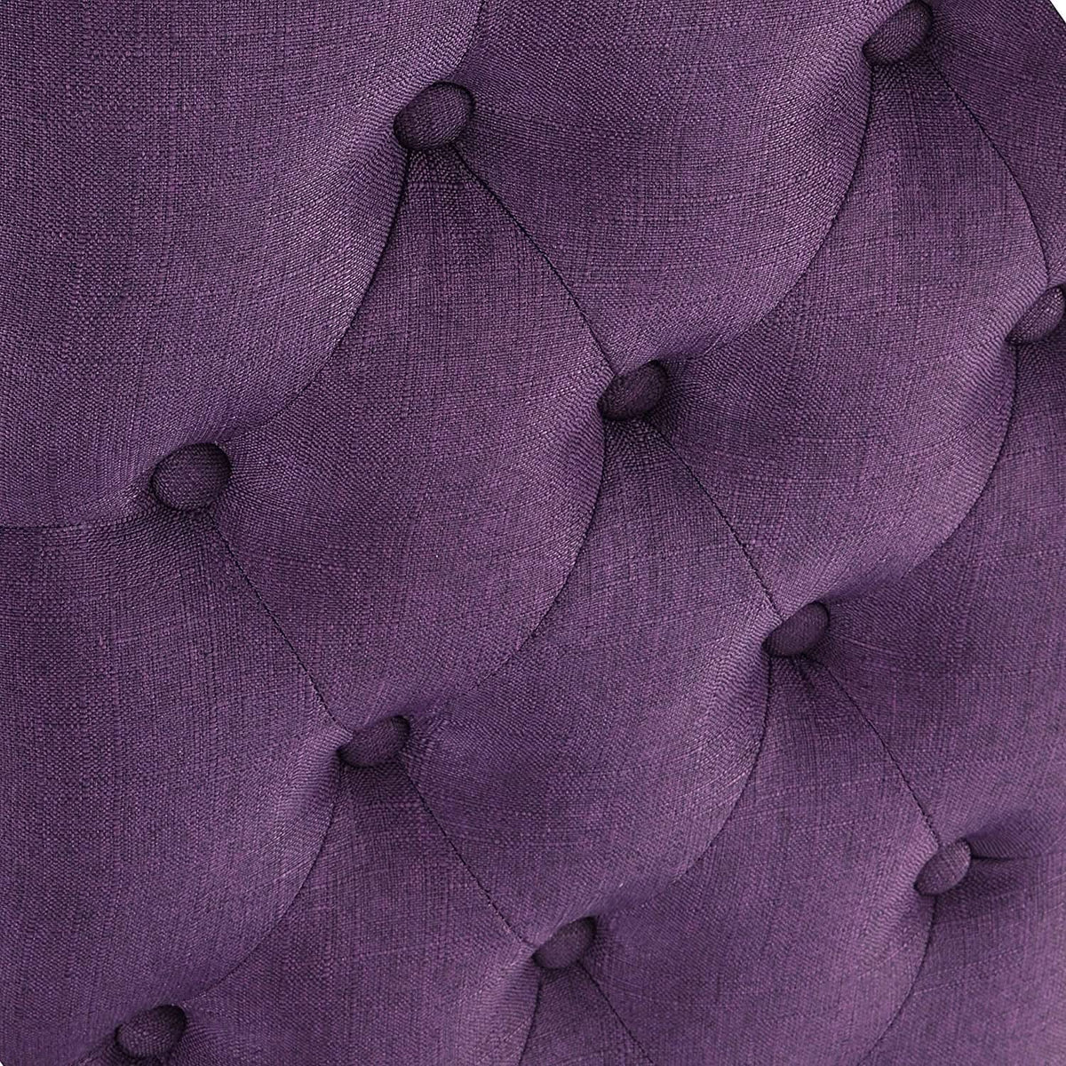 Purple Tufted Dining Chairs Set Of 2 For Dining Room by ShipItFurniture