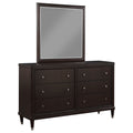 Emberlyn 6-drawer Dresser with Mirror Brown by Unique Piece Furniture