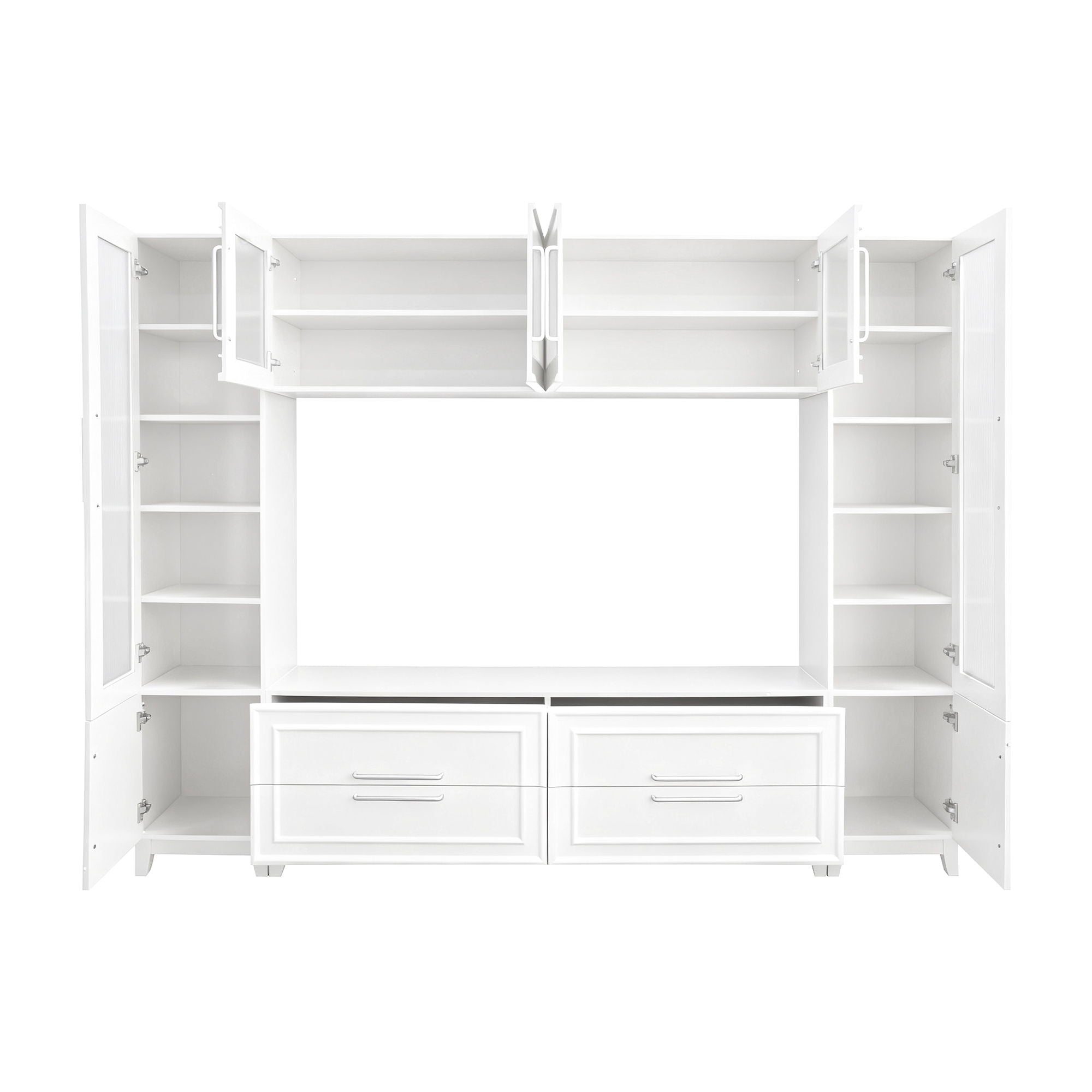 Wall Unit Modern Entertainment Center With Glass Doors by Unique Piece Furniture