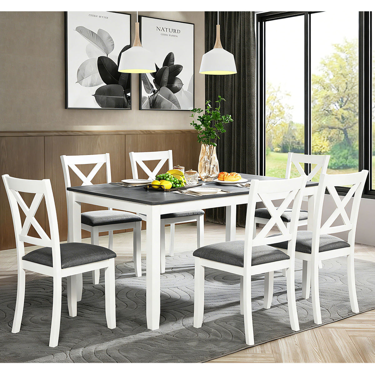 Kitchen Dining Set, Rectangular Dining Table by Unique Piece Furniture