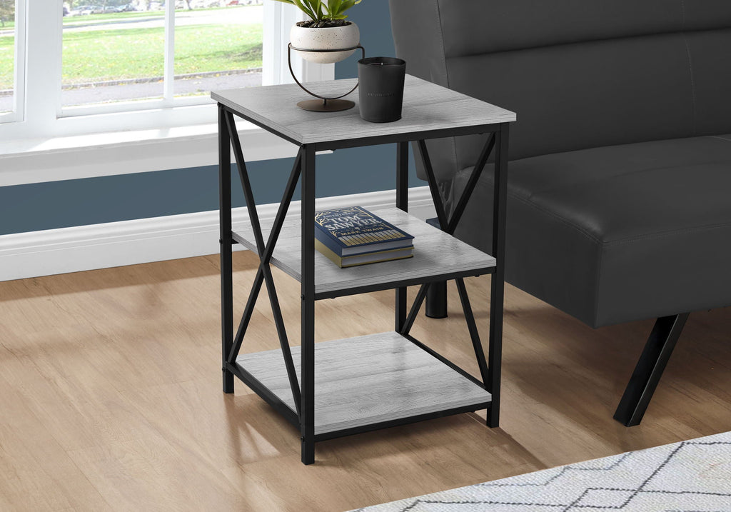 3 Tier Accent Table, Side Marble Look Contemporary & Modern by Unique Piece Furniture