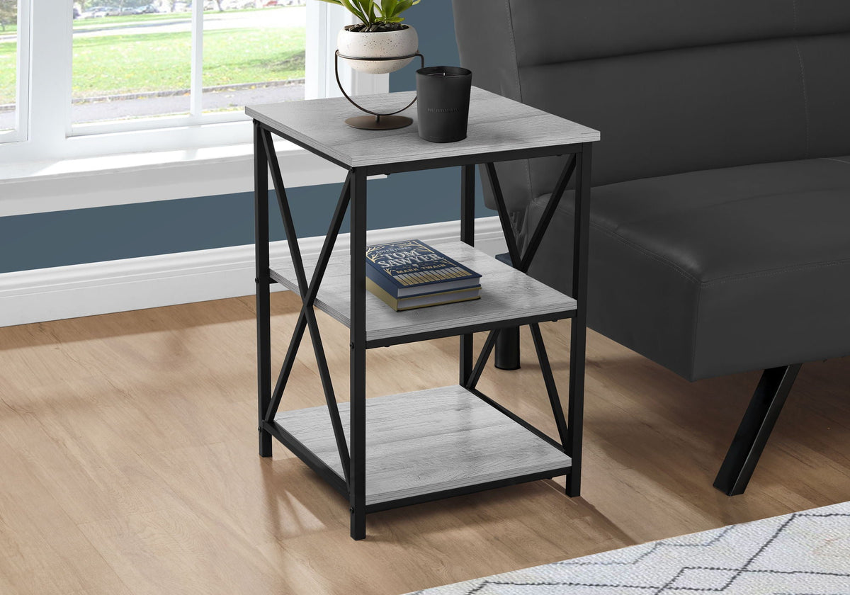 3 Tier Accent Table, Side Marble Look Contemporary & Modern by Unique Piece Furniture