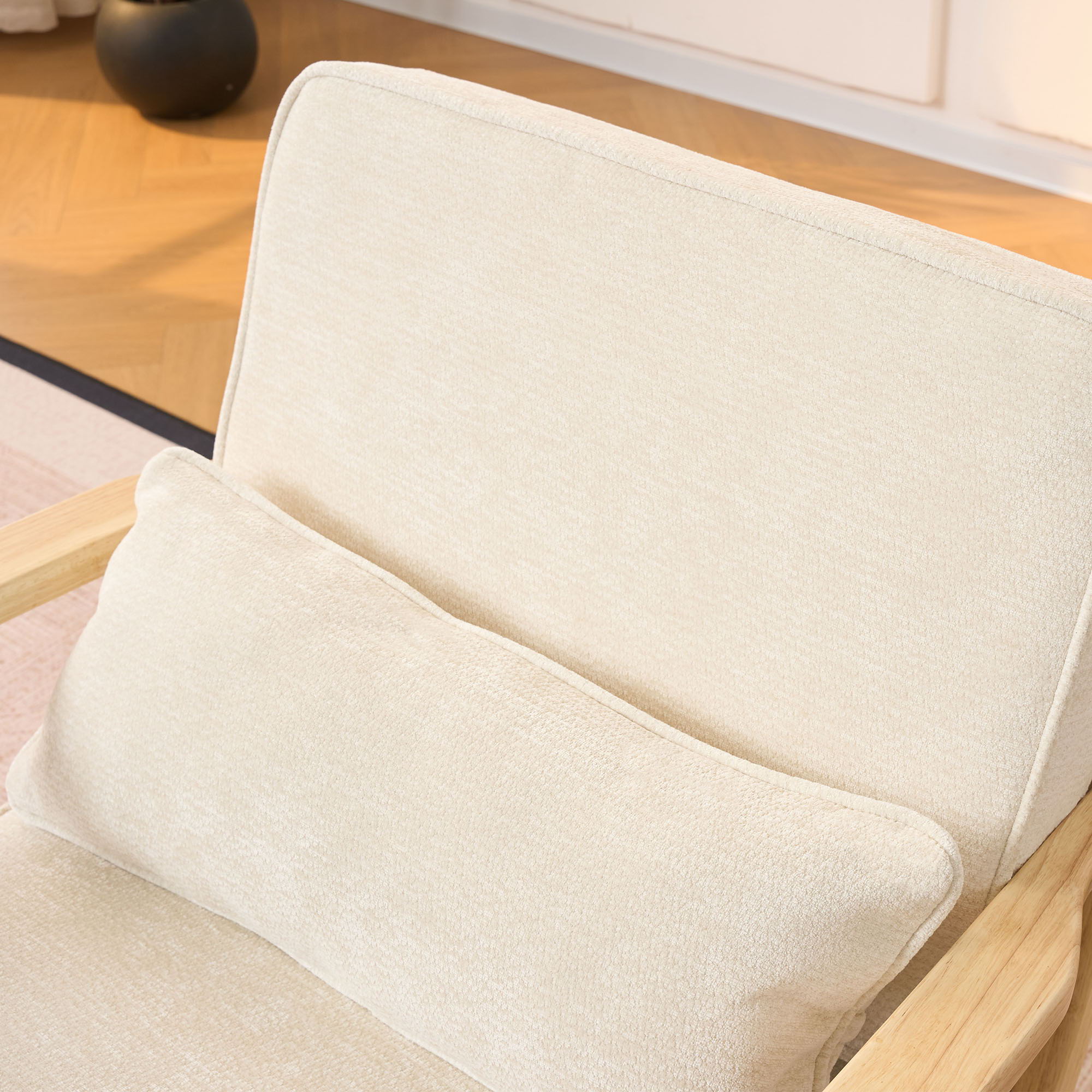 Living Room Chair With Lumbar Pillow by Unique Piece Furniture