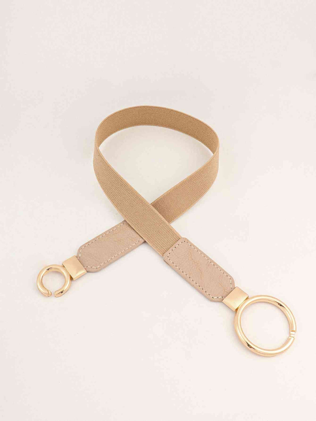 ElegantStyle Double Ring Buckle Elastic PU Belt – Adjustable Comfort Fit See size chart under “more details” by The Fashion Celestial
