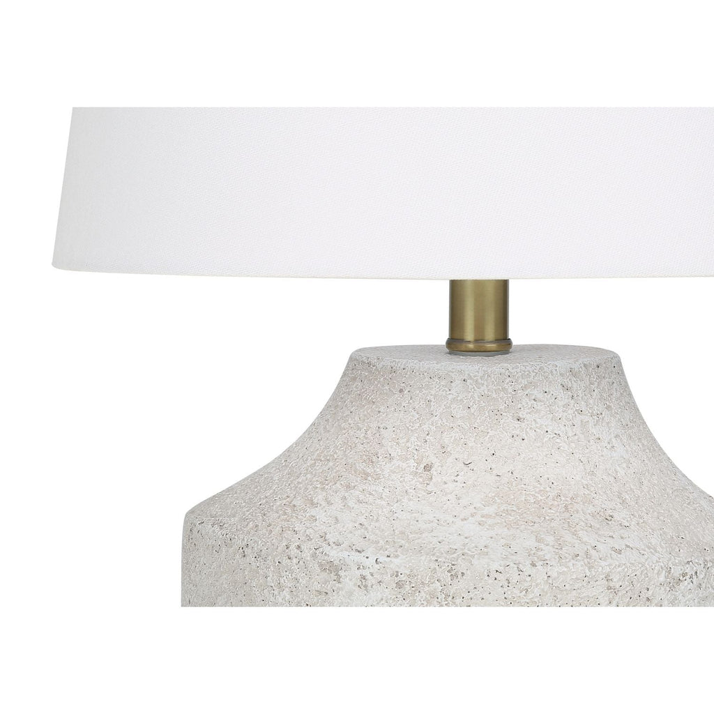 Lighting, Modern Table Lamp, Concrete - Cream by Unique Piece Furniture