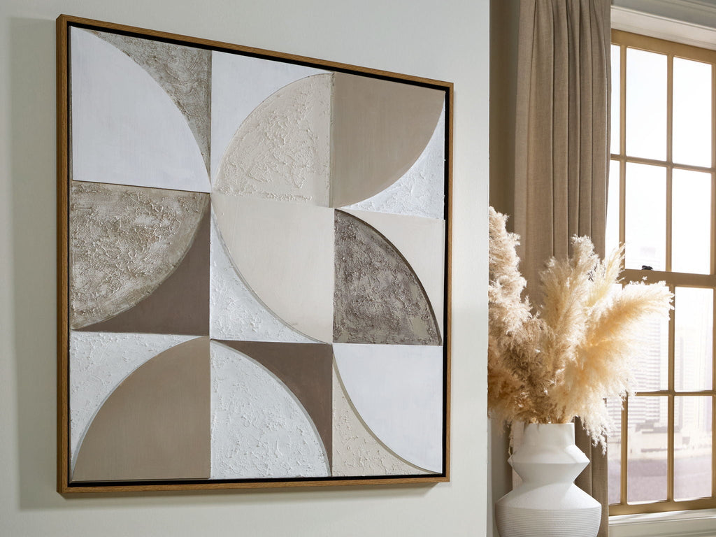 Harelman - Wall Art - Tan / Taupe / White by Unique Piece Furniture