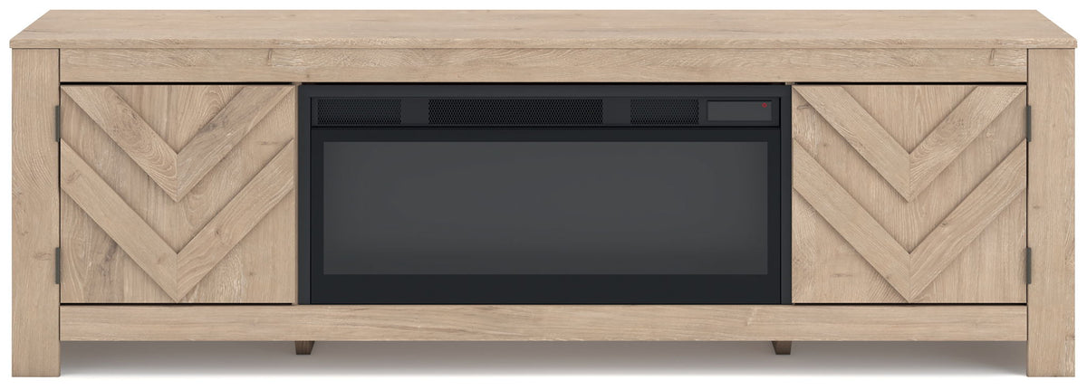 Cayboni - LG TV Stand With Fireplace Option by Unique Piece Furniture
