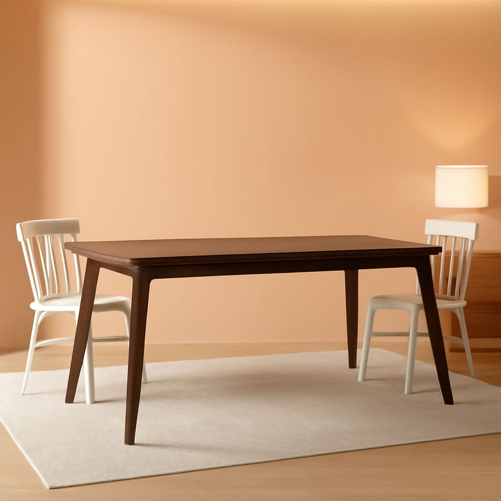Brayson Walnut Rectangular Dining Table 67 Inch Wide by ShipItFurniture