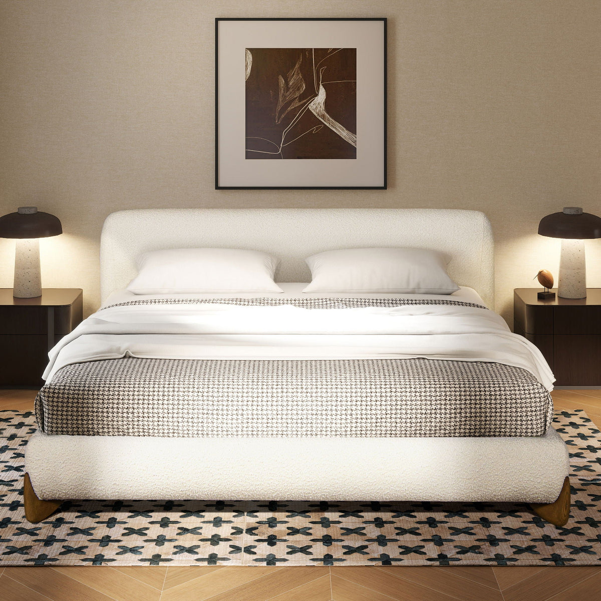 Alpine - Puffy Modern Platform Bed by Unique Piece Furniture