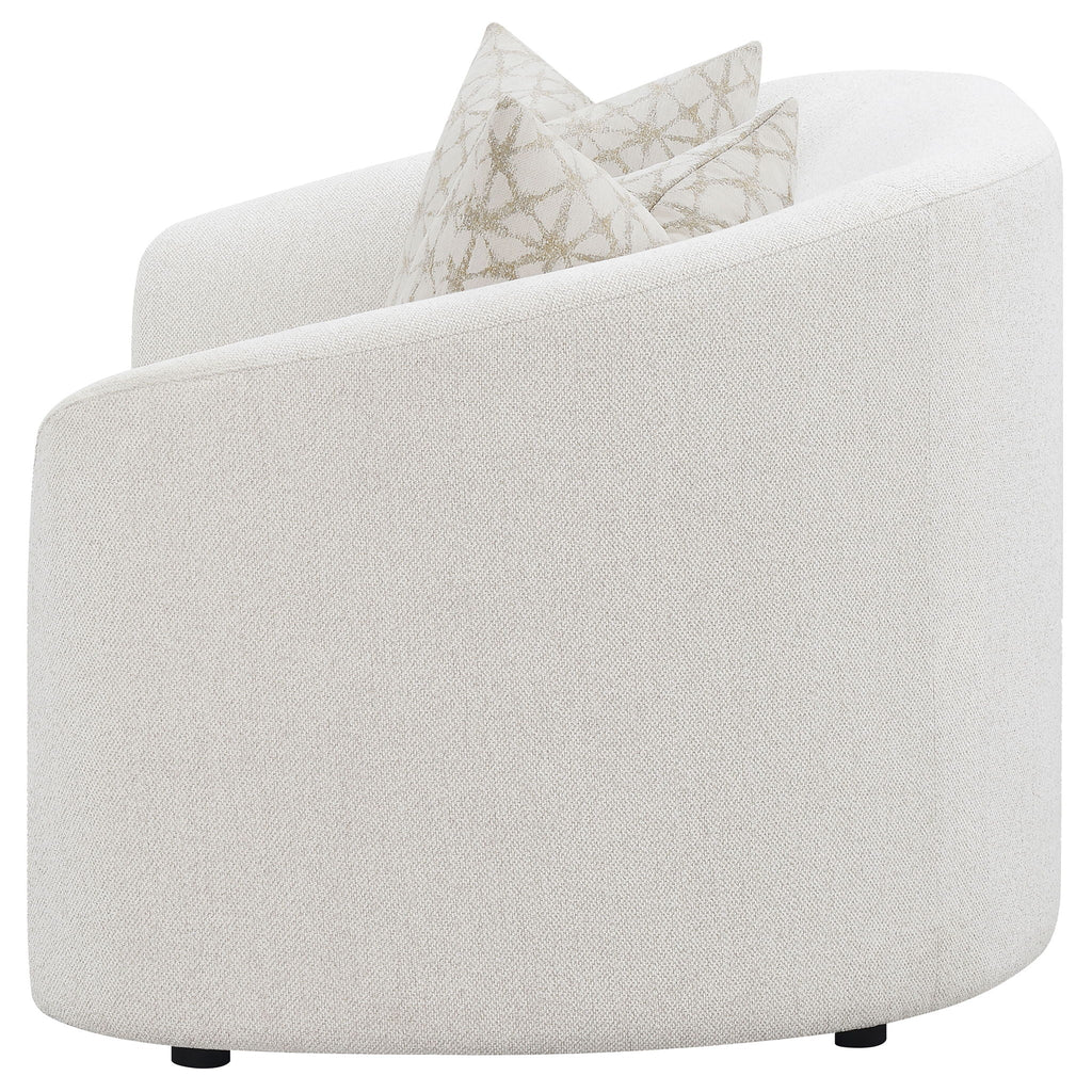 Rainn Boucle Upholstered Sloped Arm Loveseat Latte by Unique Piece Furniture