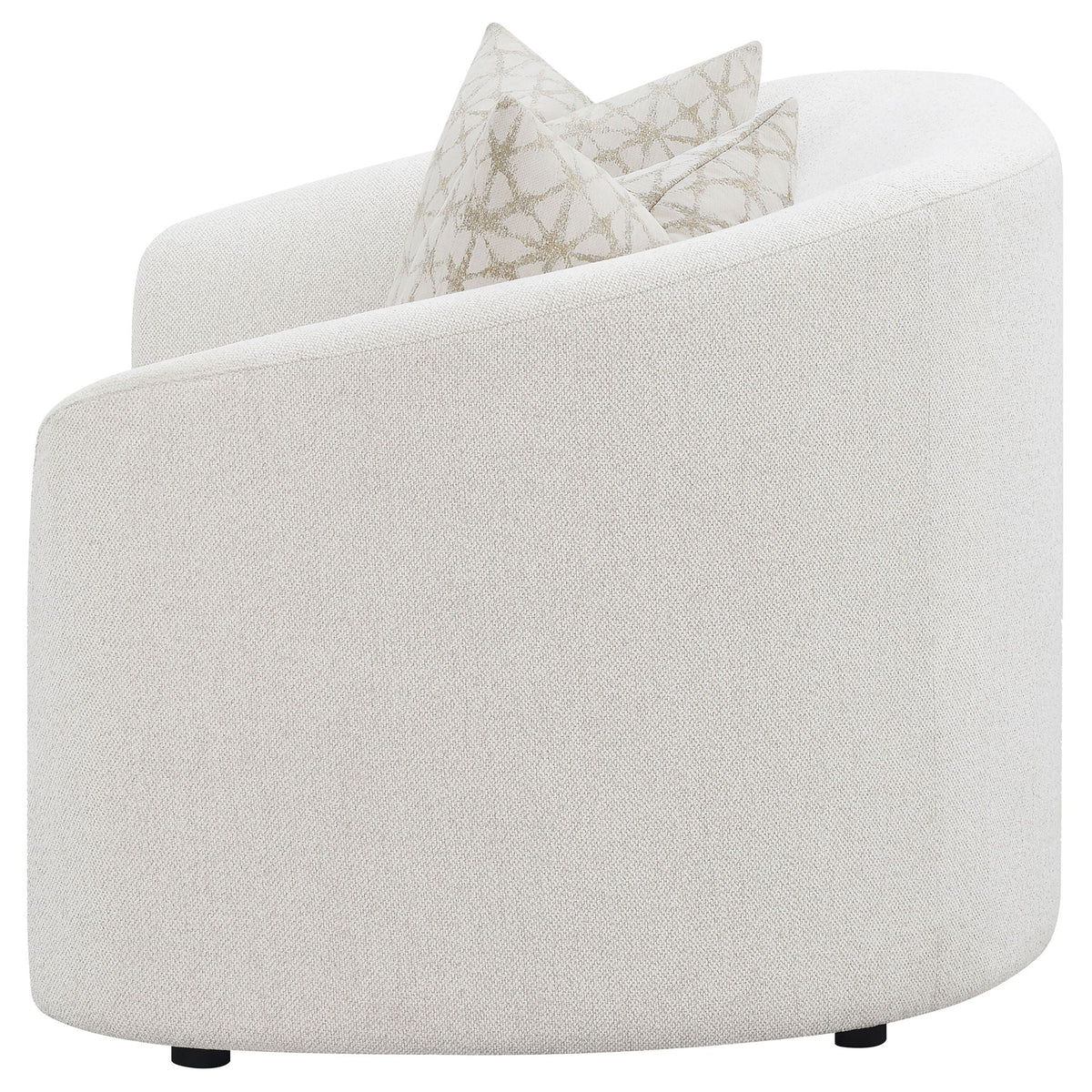 Rainn Boucle Upholstered Sloped Arm Loveseat Latte by Unique Piece Furniture