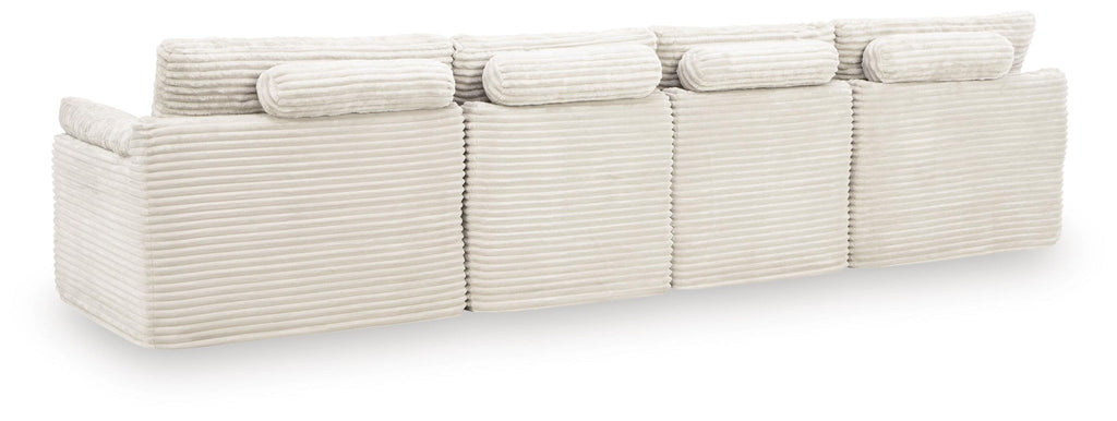 Fannin - 4-Piece Sectional With Ottoman - Ivory by Unique Piece Furniture