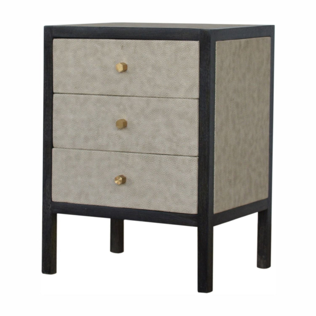 Nightstand, 3 Drawer - Black by Unique Piece Furniture