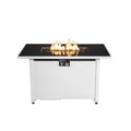 Outdoor 43" Rectangular Fire Pit Table With Adjustable Flame Control - White by Unique Piece Furniture