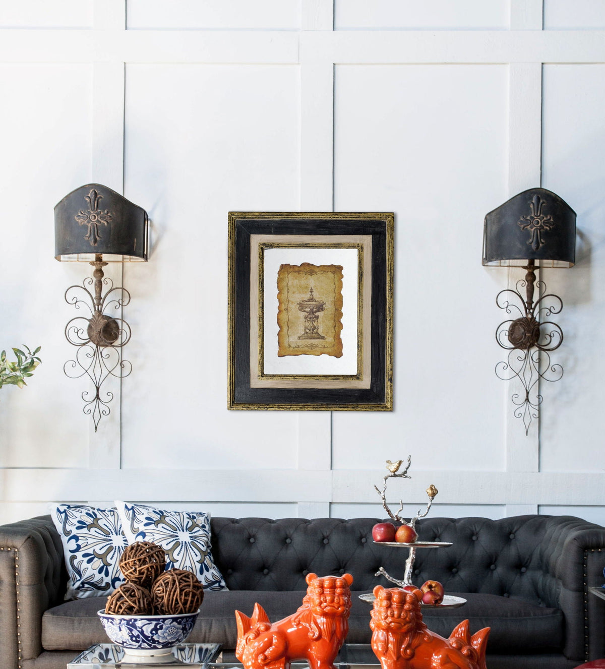 Lucian - Framed Antiqued Sculpture Print by Unique Piece Furniture