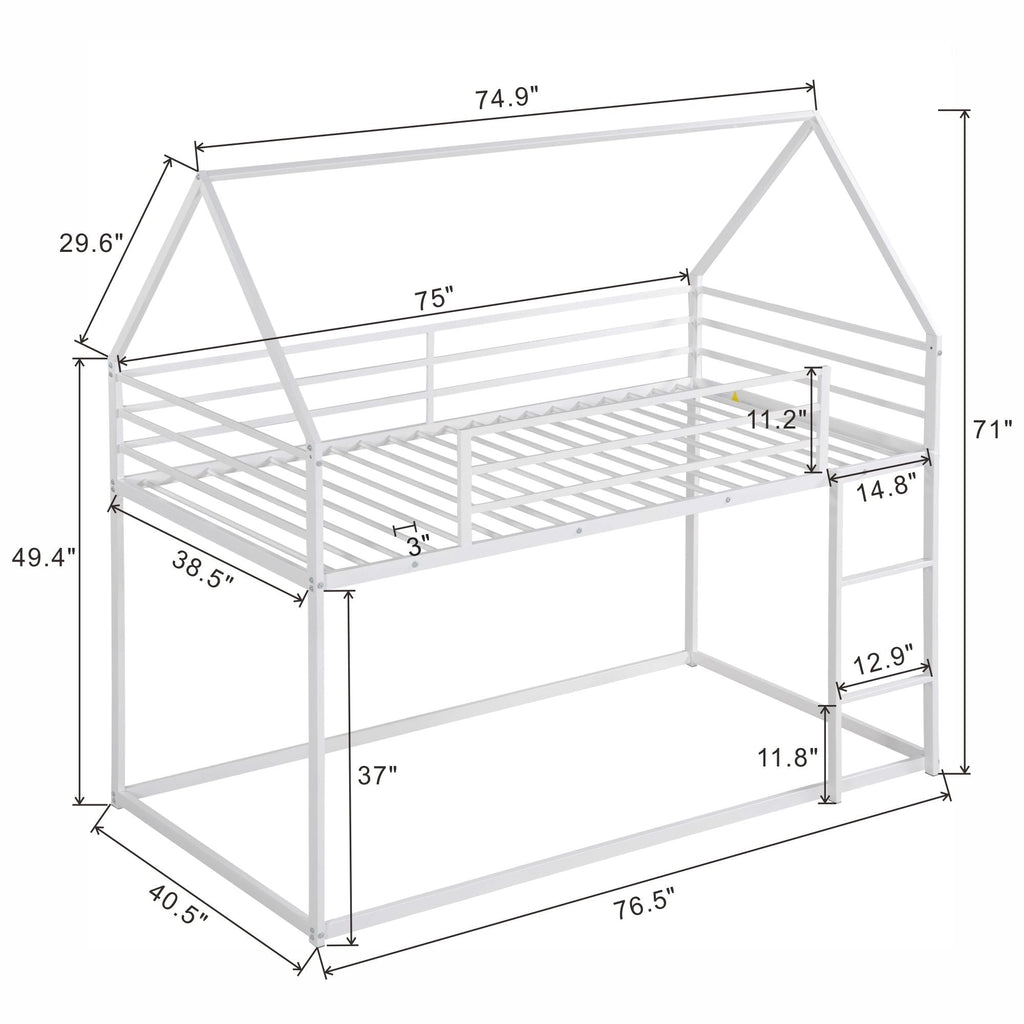 House Bunk Bed With Built In Ladder by Unique Piece Furniture