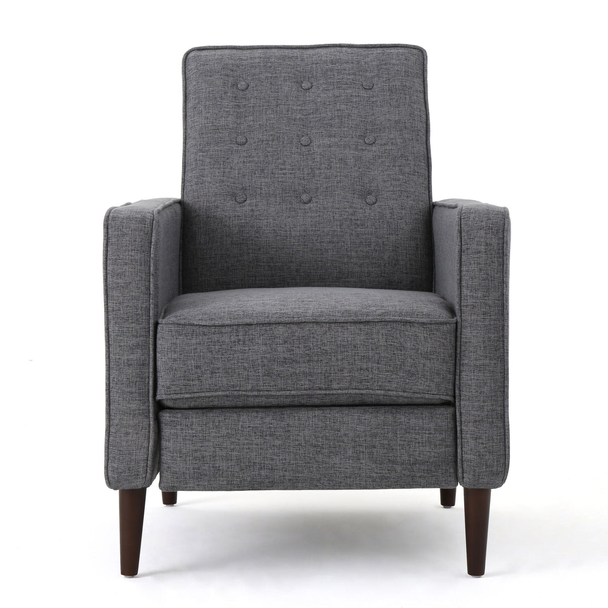 Mid-Century Modern Recliner With Button Tufted Waffle Stitch by Unique Piece Furniture