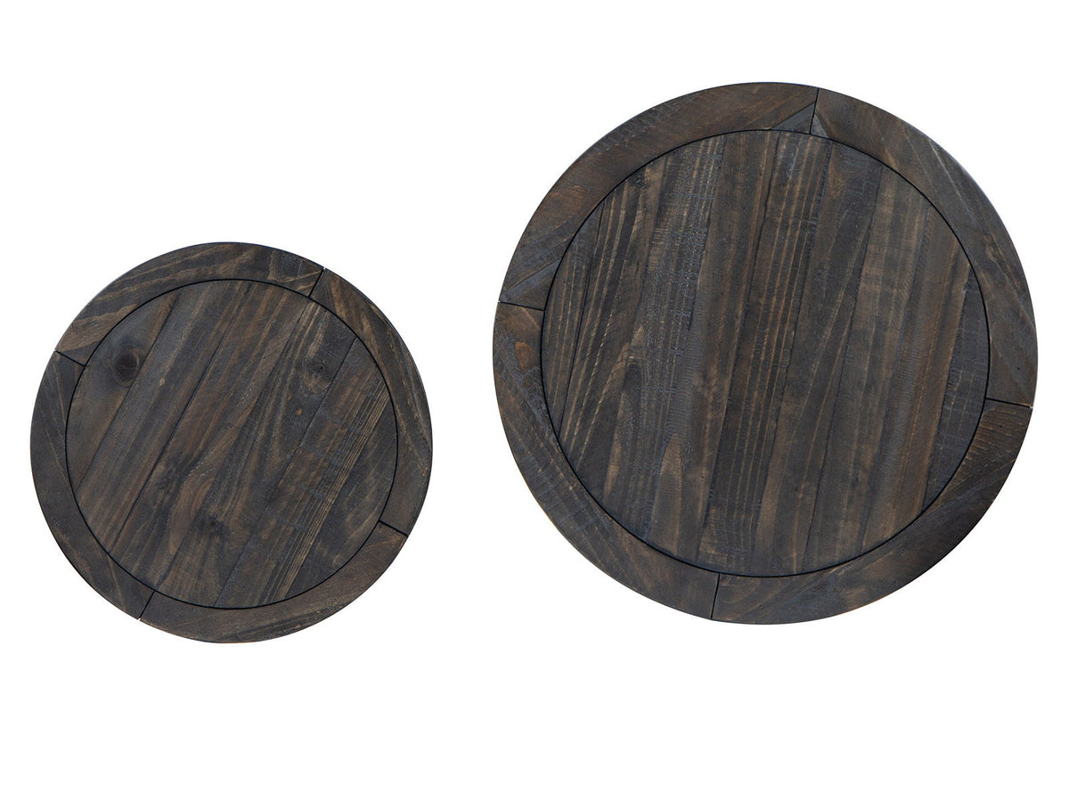 Boswell - Round Nesting End Table - Peppercorn by Unique Piece Furniture