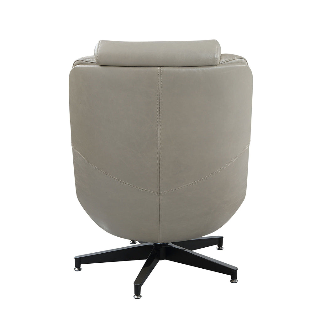 Piran - Top Grain Leather Accent Chair With Swivel - Twilight by Unique Piece Furniture