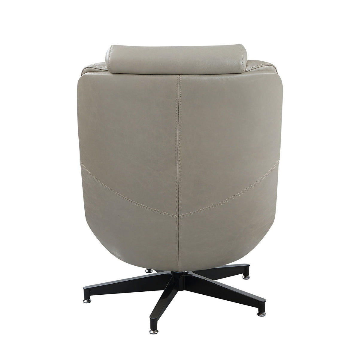 Piran - Top Grain Leather Accent Chair With Swivel - Twilight by Unique Piece Furniture