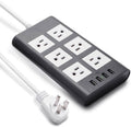 9.8ft USB Power Strip Surge Protector by DailySale