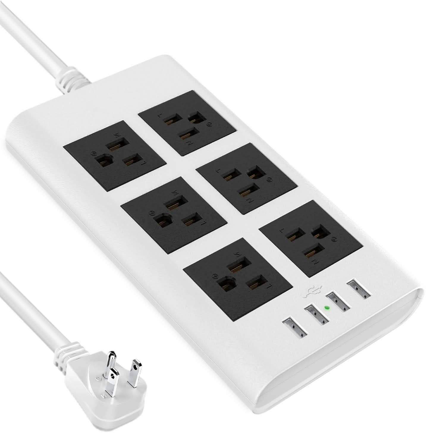 9.8ft USB Power Strip Surge Protector by DailySale