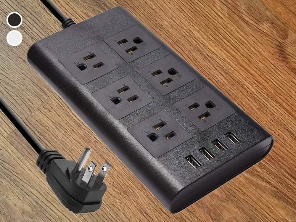9.8ft USB Power Strip Surge Protector by DailySale