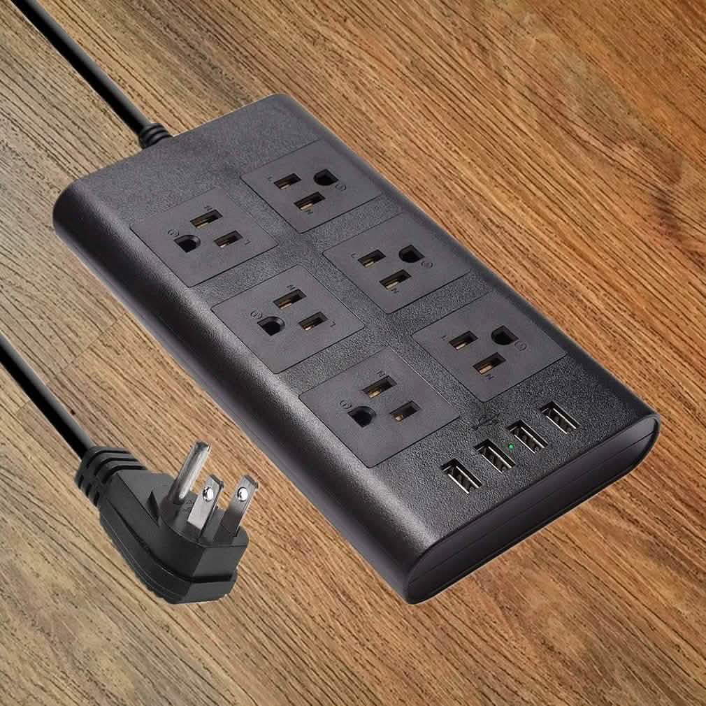 9.8ft USB Power Strip Surge Protector by DailySale