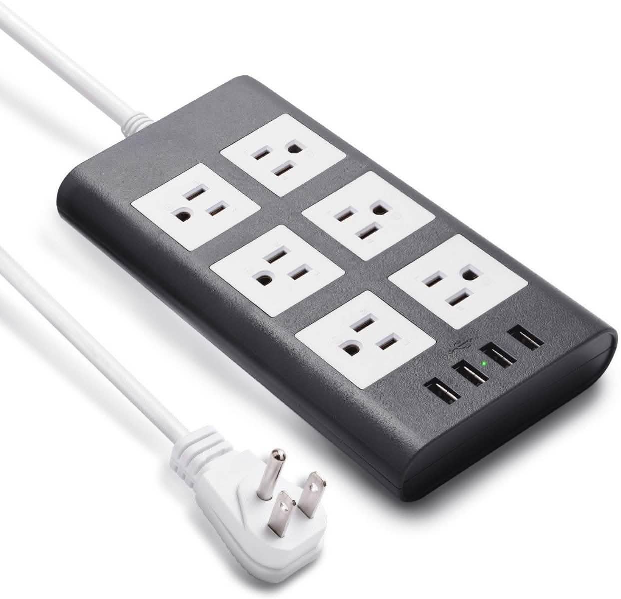9.8ft USB Power Strip Surge Protector by DailySale