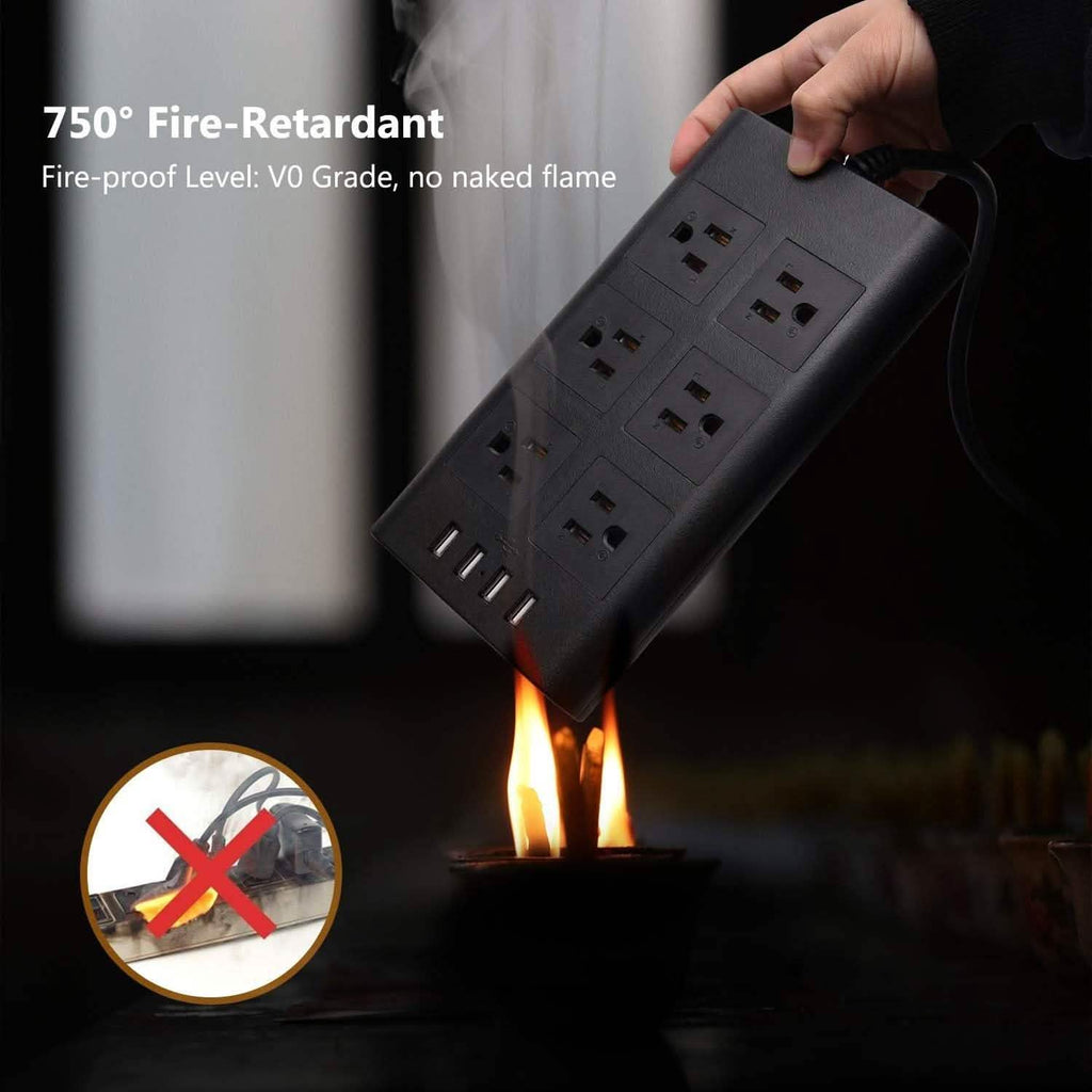 9.8ft USB Power Strip Surge Protector by DailySale