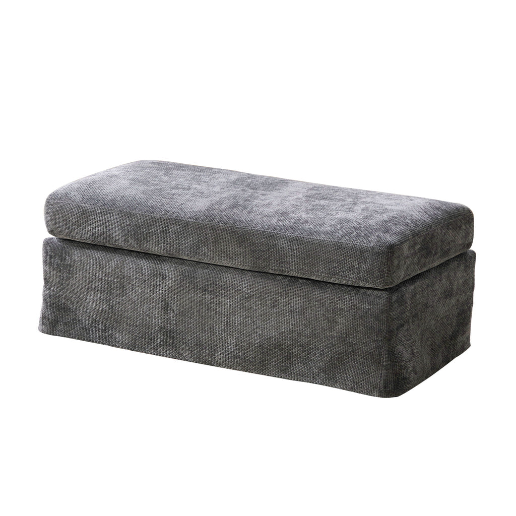 Ottoman Foot Stool With Metal Legs by Unique Piece Furniture