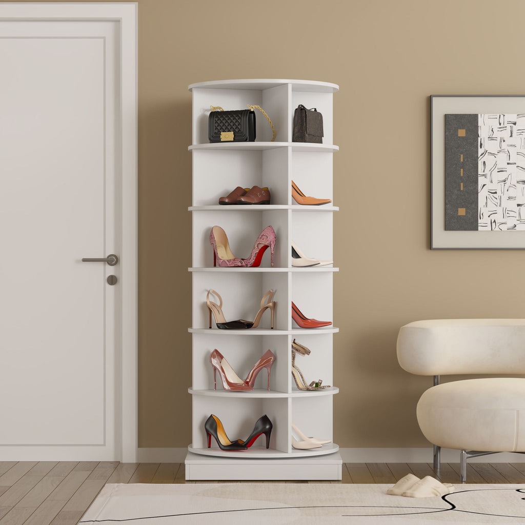 360 Rotating Shoe Cabinet 6 Layers by Unique Piece Furniture