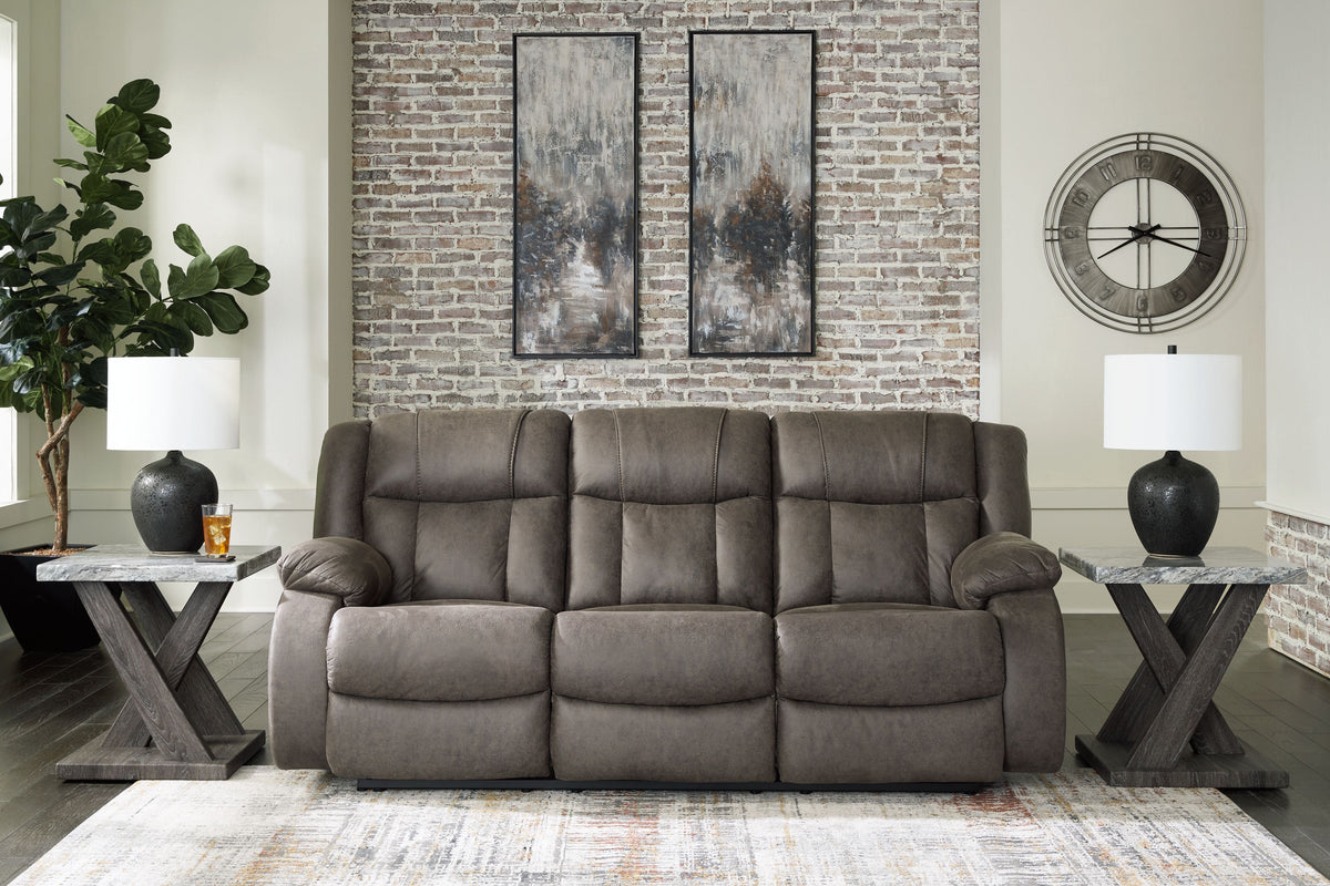 First Base - Reclining Sofa - Gunmetal by Unique Piece Furniture