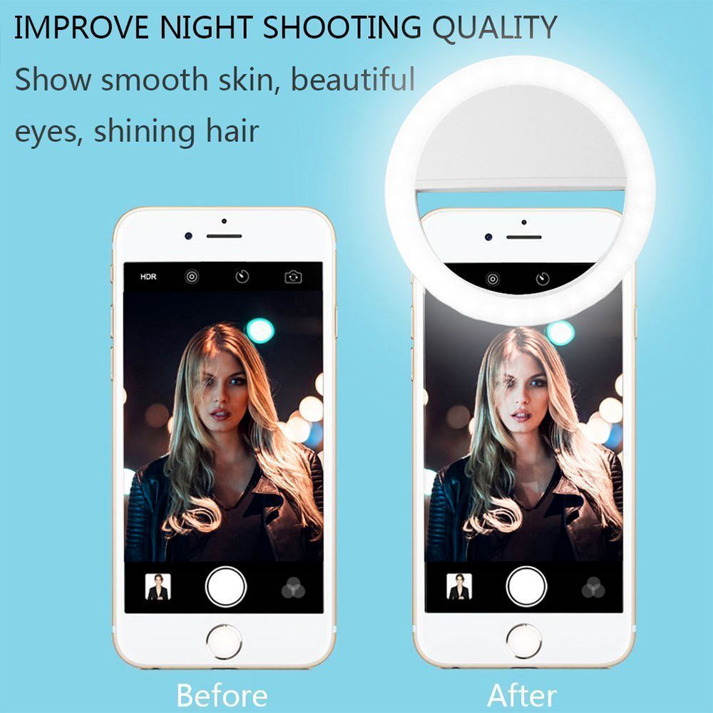 Portable Selfie Ring Clip On for Mobile Phone by Yellow Pandora
