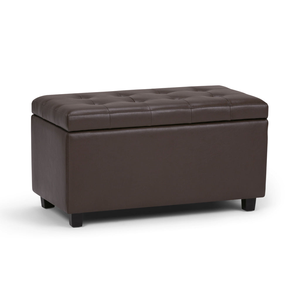 Cosmopolitan - Storage Ottoman - Chocolate Brown by Unique Piece Furniture