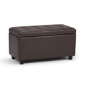 Cosmopolitan - Storage Ottoman - Chocolate Brown by Unique Piece Furniture