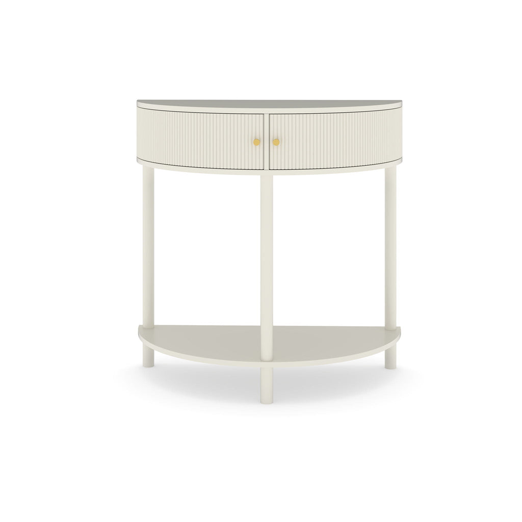 Demi Lune - Console Table With 2 Storage Drawers by Unique Piece Furniture