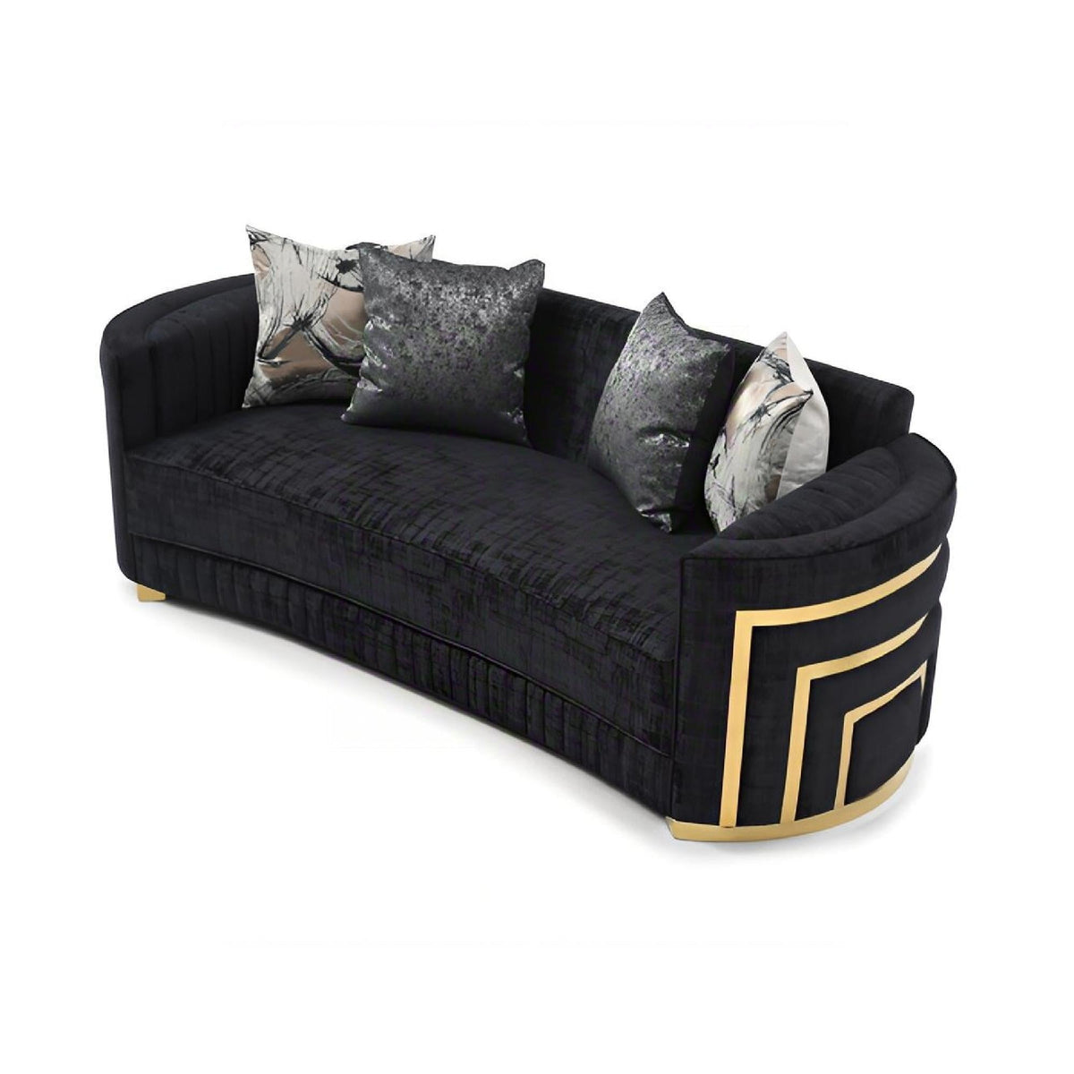 Soledad - Sofa With Upholstery And Hued Accents - Black by Unique Piece Furniture