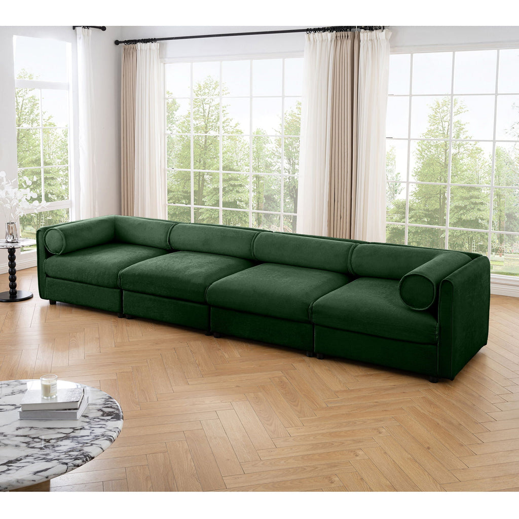 Stylish Sofa With Storage Seat And Cylindrical Backrest by Unique Piece Furniture