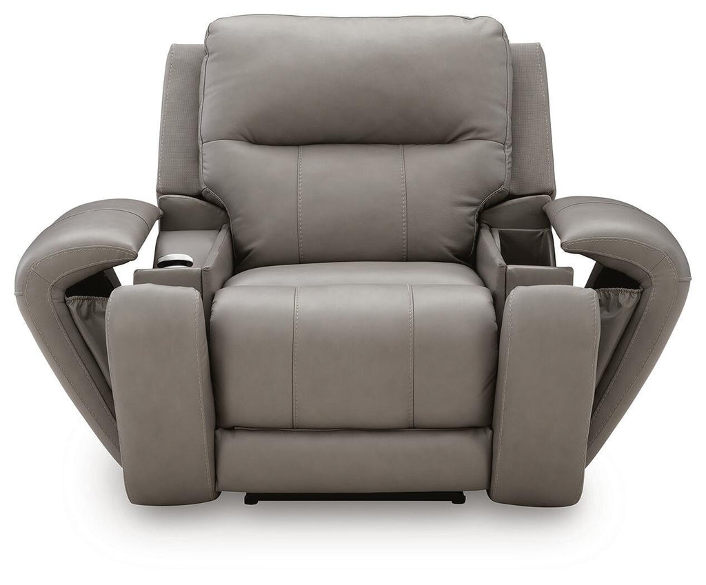 Real Moments - Power Recliner With Audio Seating - Ash by Unique Piece Furniture